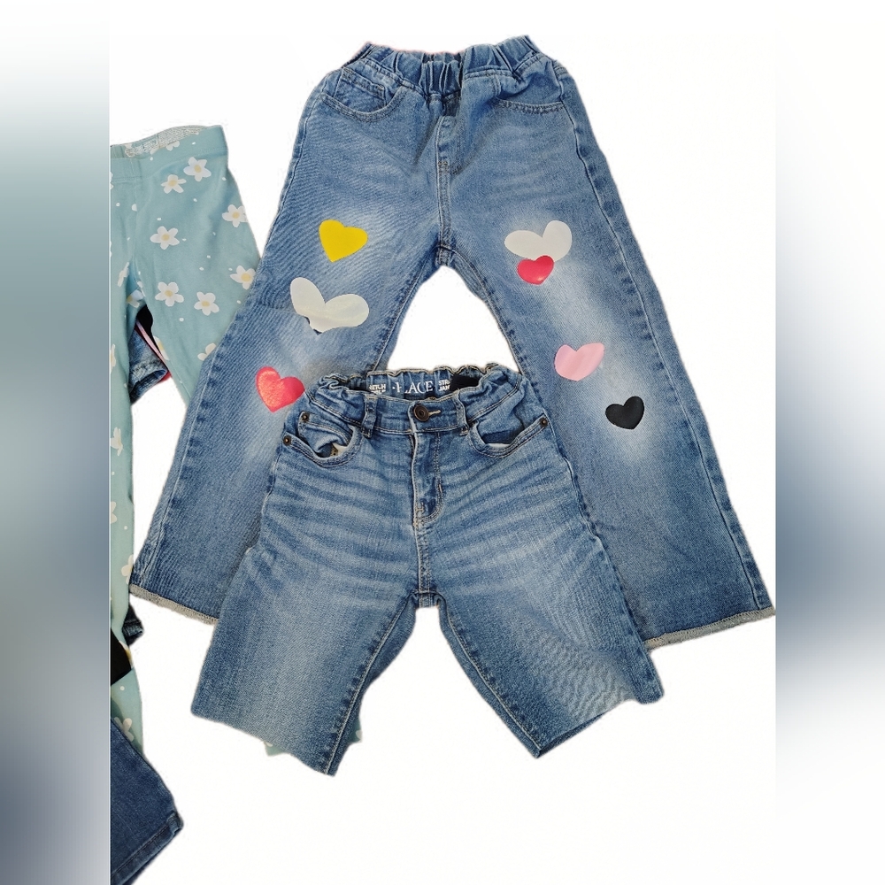 Girls Size 6/7 Clothing Lot – Jeans, Leggings - Picture 2 of 14